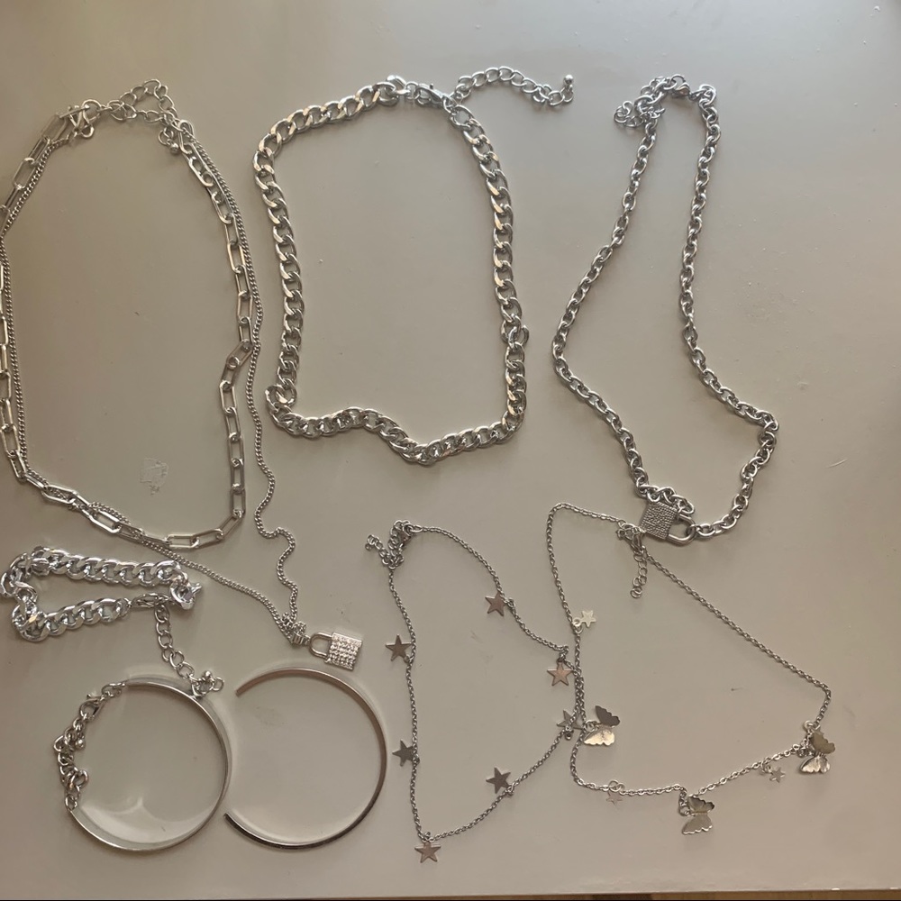 Silver jewelry set